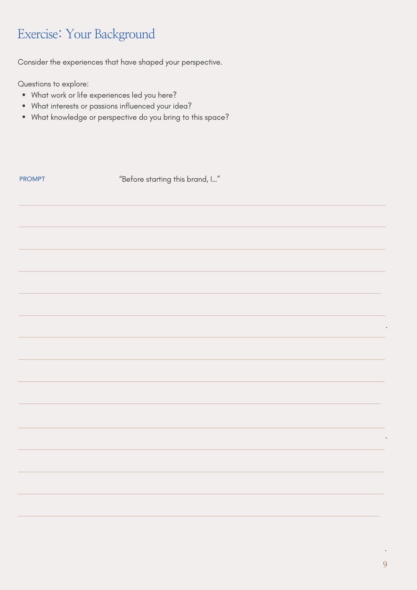 The Brand Story Toolkit